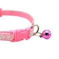 thumbnail image 2 of Collar de perro mascota gato con hebilla de huella de campana correa ajustable para el cuello (rosa) Tmvgtek Para estrenar, 2 of 8