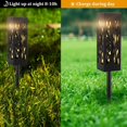 thumbnail image 3 of Luces LED de jardín alimentadas por energía solar, iluminación decorativa para exteriores, impermeables, sin cables, fácil instalación para jardín, patio, aceras, decoración de césped (6 piezas), 3 of 5