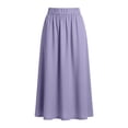 thumbnail image 6 of BUIGTTKLOP Midi Skirts for Women High Waisted Asymmetrical A-Line Ruffle High Low Casual Summer Skirts, 6 of 6