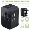 thumbnail image 3 of Cellet Worldwide Power Adapter Compatible with Nokia C110 - UL Certified All-In-One Universal Travel Wall Charger with Built-In Surge Protector and (USB-C and USB-A) Charging Ports, 3 of 8