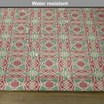 thumbnail image 6 of Ambesonne Ethnic Place Mats Set of 4, Framework Wide Petals, Standard Size, Maroon Pink Almond Green, 6 of 6
