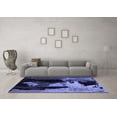 thumbnail image 3 of Ahgly Company Indoor Square Abstract Blue Modern Area Rugs, 4' Square, 3 of 4
