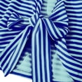 thumbnail image 5 of Womens Tops 2026 Striped Tie Back Short Sleeve T Shirts Crewneck Casual Loose Basic Tee Summer Outfits, 5 of 5