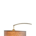 thumbnail image 4 of Benjara BM201810, Brown and Bronze Metal Arched Floor Lamp with Hanging Drum Shaped Shade, 4 of 5