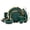 Green, variant on Stone Lain Florian Porcelain 16-Piece Dinnerware Set, Service for 4, Green and Golden Rim