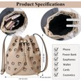 thumbnail image 4 of Women's  Rivet Purse Mini Leather Hobo Bag Y2K Popular Rivet Crossbody Bag Bucket Handbag, 4 of 7