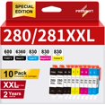 thumbnail image 1 of Cartuchos de tinta PROSWIFT 280 281 XXL paquete de 10 para Canon, 1 of 6