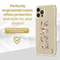 thumbnail image 2 of Case Yard iPhone-11-Pro-Max Case Clear Soft & Flexible TPU Ultra Low Profile Slim Fit Thin Shockproof Transparent Bumper Protective Cover Drop Protective Cell Phone Cases (Love Flower), 2 of 8