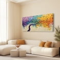 thumbnail image 4 of Large Colorful Tree of Life Canvas Wall Art, Abstract Tree Decor Painting Canvas Print for Living Room, Bedroom, Office Decorations, Gifts for Men, 4 of 7
