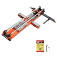thumbnail image 1 of VEVOR 47.2-Inch Manual Tile Cutter, Upgraded Sliding Head Cutting Tool with Spring-Loaded Base, Angle Fence, Tungsten Carbide Cutting Wheel, Alignment Guide, for DIY Pros, Ceramic, Floor, Wall Tiles, 1 of 9