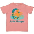 thumbnail image 3 of Inktastic O is for Octopus Monogram Boys or Girls Toddler T-Shirt, 3 of 5