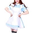 thumbnail image 1 of Sonducket Disfraz de poliéster para un cómodo Disfraces de cosplay de mucama de Lolita fáciles de usar Disfraces de disfraces azul SG, 1 of 6