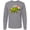 Athletic Heather, variant on Inktastic Easter Bunny Stegosaurus with Eggs and Pink Ears Long Sleeve T-Shirt