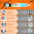 thumbnail image 2 of 20PCS Halloween Colorful Multicolor Pen in One Cartoon Cute Fun 4-in-1 Cute Pens Bulk Kawaii Pumpkin Ghost Bat Shape Cool Ballpoint Pens for Students Fun Gifts, 2 of 8