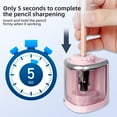 thumbnail image 4 of Electric Pencil Sharpener, SUWU Automatic Sharpener Fit for No.2 and 6-8 mm Pencils, Electric Sharpener with Auto Stop - Black, 4 of 7