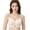 Light Yellow, variant on Bra With Gathered Cups For Sagging Featuring Soft Jelly Like Support Non Underwire Double Adjustable Straps, S, Light Yellow