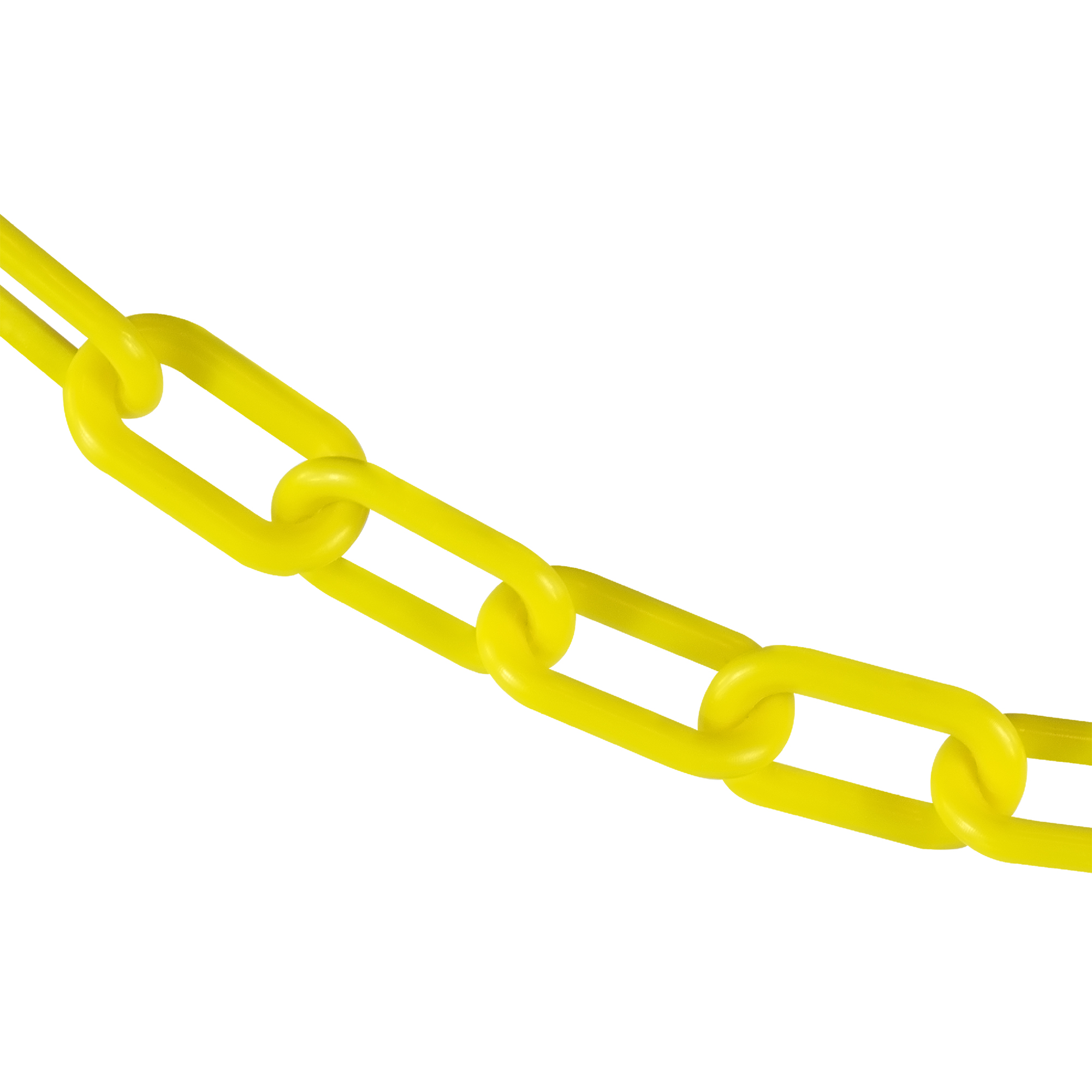 2 Inch x 25 Feet Yellow Plastic Safety Chain