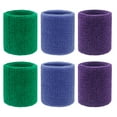thumbnail image 1 of Wrist Sweatbands - Athletic Cotton Terry Cloth Wrist Bands for Basketball, Tennis, Football, Baseball (Pair), 1 of 5