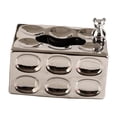thumbnail image 2 of GUOOL Creative Ceramic Tissue Box Cover Decorative Rectangle Facial Tissue Holder Case Argent, 2 of 9