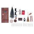 thumbnail image 4 of 1/12 1/6 Christmas Fairy Door Kit Crafted Exquisite Cute Colourful Miniature Wooden Dollhouse Door Kit, 4 of 5