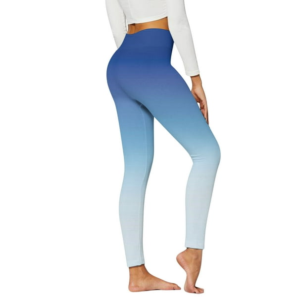 nsendm Unisex Pants Adult Yoga for Women Pants Gradient Waist High