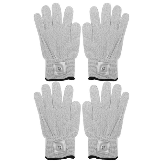 2 Paires de Gants Électrodes Masseur Électrothérapie Gants Résistants à l'Usure pour Machine TENS