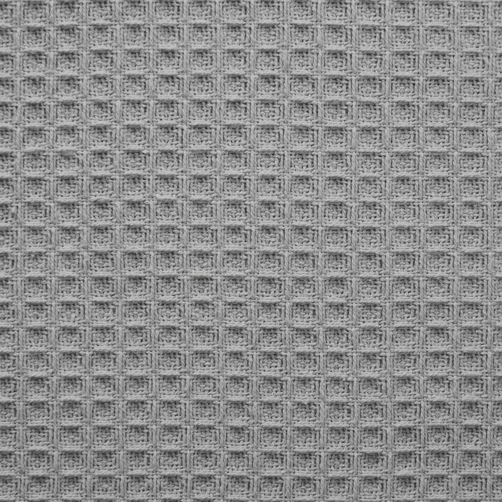 Modern Threads Thermal Waffle Weave Light Gray Cotton Bed Blanket, King