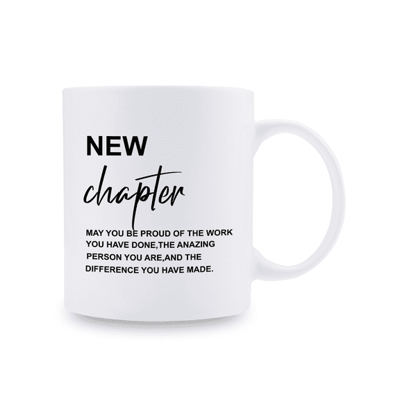 1pc, Inner Colored Ceramic Coffee Mug 11 Oz, Coffee Cups Tea Cup With Colorful Handle, New Chapter Journal, Retirement Gift, Retirement Of Coworker, Retirement Gifts For Coworker, Nurse Retirement