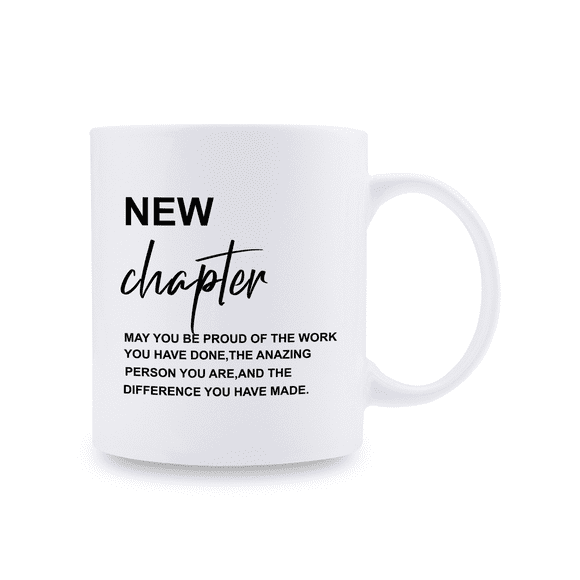 1pc, Inner Colored Ceramic Coffee Mug 11 Oz, Coffee Cups Tea Cup With Colorful Handle, New Chapter Journal, Retirement Gift, Retirement Of Coworker, Retirement Gifts For Coworker, Nurse Retirement