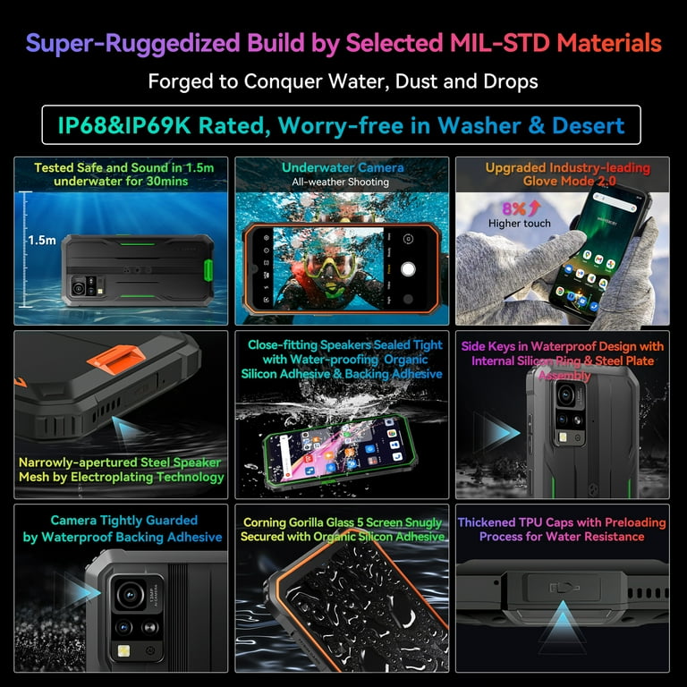 Blackview Rugged Cell Phones BV4800 Pro, 6.5 Blackview Rugged Cell Phones BV4800 Pro, 6.5
