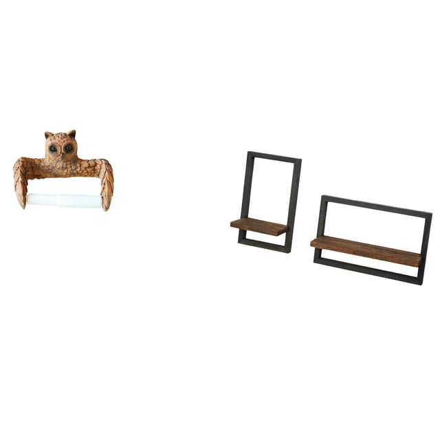Soporte de papel higiénico,Escultura de pared de búho con porta rollo de papel higiénico,Toallero de pared para colgar en la pared,organizador de rollos de papel higiénico,Estantes de