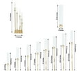 thumbnail image 3 of Efavormart 42" - 8 Arms Gold Cluster Candle Holder With 8 Glass Shades, Large Candle Arrangement - Perfect for Wedding  Party Decorations, Banquet, Upscale Occasions, Birthday Celebrations, 3 of 10