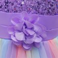 thumbnail image 2 of HAWEE Robe à Paillettes pour Demoiselles d'Honneur, Tutu Arc-en-Ciel, Robe de Princesse pour Fête d'Anniversaire, Robe de Concours pour 3 à 10 Ans, 2 of 5