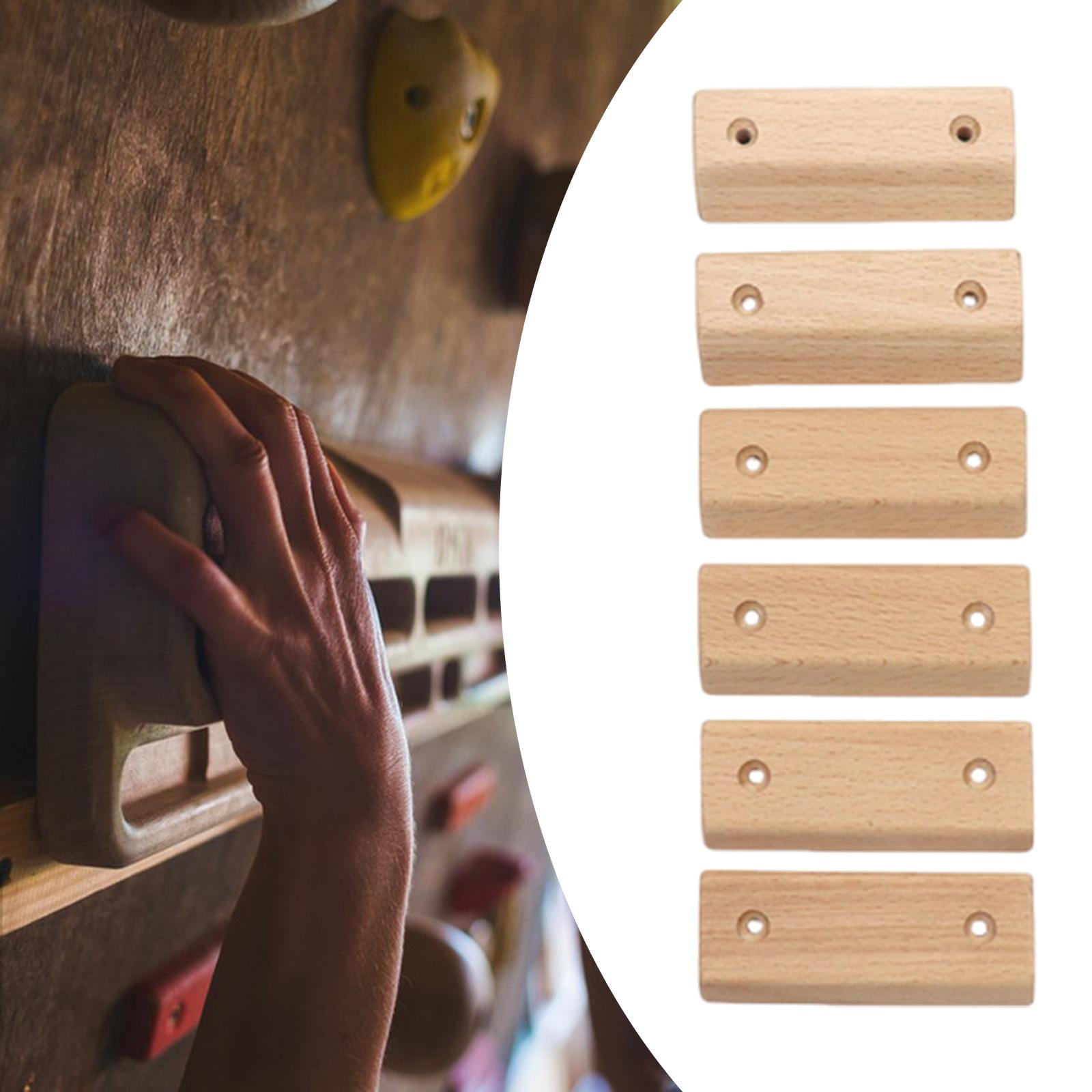 Climbing Holds Fingerboard Grip Strengthener Sturdy Wood Construction for Indoor Outdoor Workouts