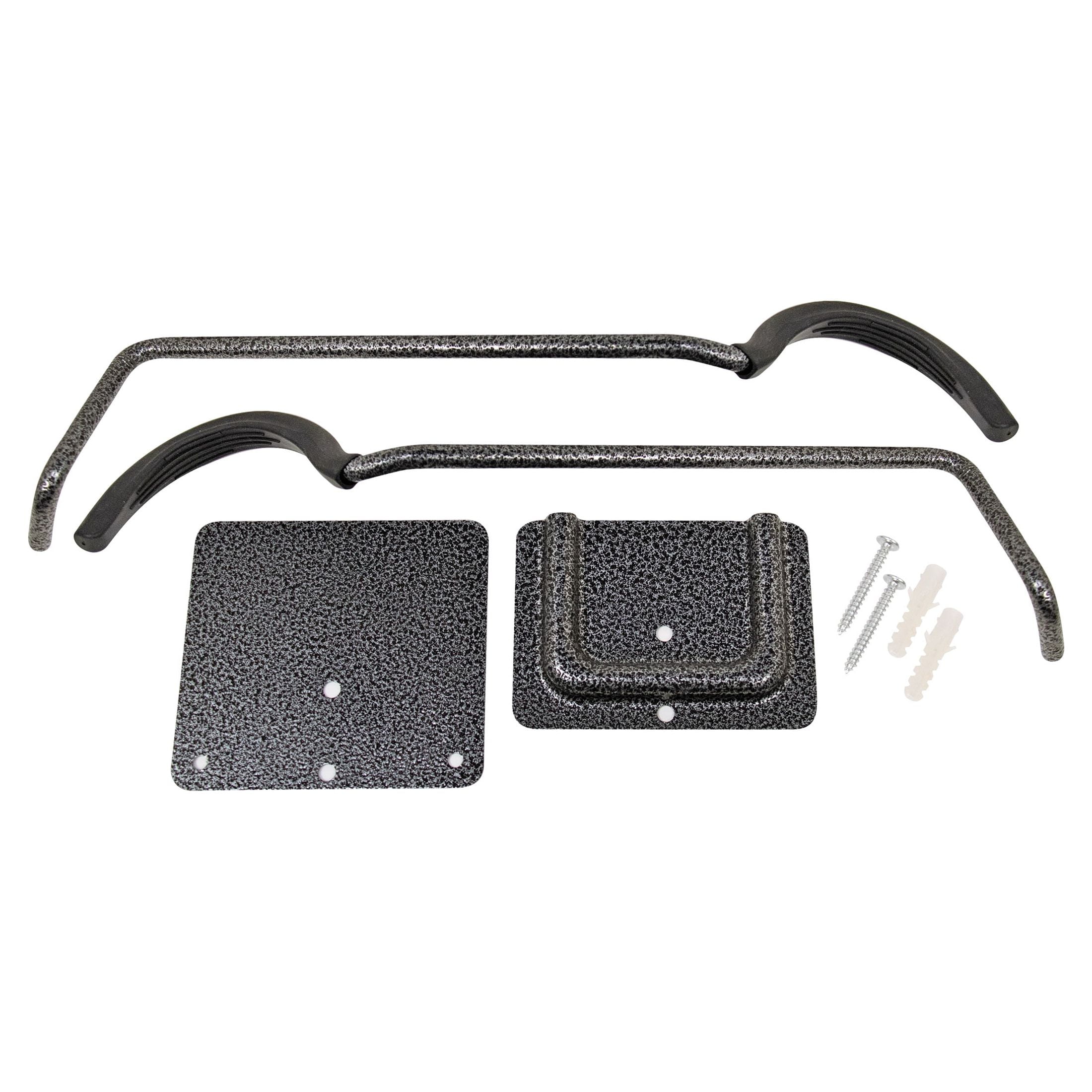 Concord Bicycle Horizontal Wall Rack, Grey, Limit 50 lbs, Assembled 7" W x 2.25" H x 15" D, 1.5 lbs