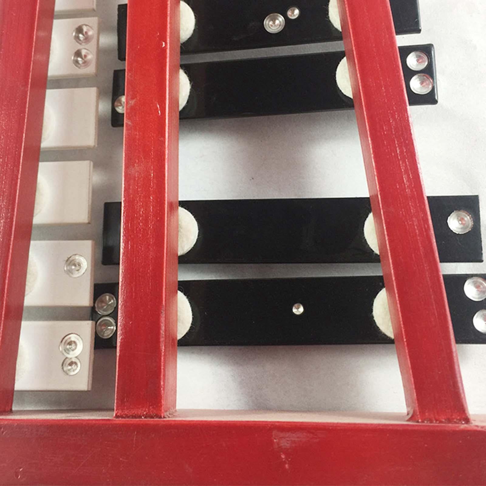 LeeQinersw 25 Note Glockenspiel Xylophone Wooden Frame for Beginners Craftsmanship Portable