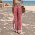 thumbnail image 3 of Womens Leopard Baggy Wide Leg Track Pants Elastic Waist Y2K Sweatpants, 3 of 5