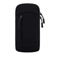 thumbnail image 1 of Bolsa para teléfono en el brazo con brazalete de running de dos capas, ajuste cómodo, bolsillo seguro para el teléfono para deportes y fitness., 1 of 8