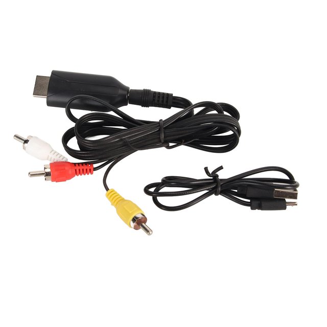 HD Multimedia Interface to RCA Converter Supports 4K 30Hz HD Multimedia Interface to Old TV Adapter for Monitor Projector