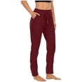 thumbnail image 5 of Flare Leggings for Women, High Waisted Yoga Pants with Pockets for Women, 5 of 7