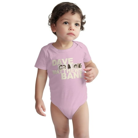 

American Baby Onesie Rock Band Dave Matthews Band Toddler Baby Boys Girls Short-Sleeve Bodysuits Cotton Romper Pink 2 Years