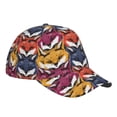 thumbnail image 3 of Haiem Fox Face Baseball Cap Dad Hat Cotton Soft Adjustable Fashion Hats for Men Women Unisex Style Headwear, 3 of 9