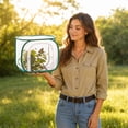 thumbnail image 7 of Foldable Breathable Mesh Insect Breeding Cage, Reusable Transparent Net Habitat Box for Insect Observation, Butterfly Creepy Crawler Breeding, 12"(Green), 7 of 7