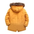 thumbnail image 2 of Toddler Boys Warm Jacket Kids Coat Fleece Lined Jacket Thick Winter Coat Hooded Parka Outerwear, 2 of 11