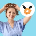 thumbnail image 3 of Unique Bargains 1 Pc Hair Elastics Fashion Halloween Demons Hair Ties Black Orange, 3 of 5