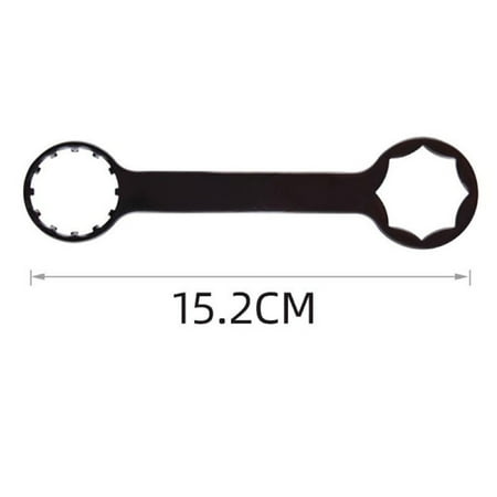 

NICEXMAS 1pc Alloy Front Fork Spanner Double Head Wrench for Mountain Bike (Black)