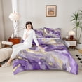 thumbnail image 4 of Castle Fairy Abstract Marble 2Pcs Bedding Comforter Set for Boys Girls Children,Gradient Marbling Watercolor Twin Comforter Sets,Gold Metallic Breathable Bedding Set,Luxury Bedroom Decor, 4 of 8