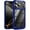 Blue, variant on For iPhone 17 Pro Ultimate CaseX Transparent Hybrid Case with Metal Buttons And Camera Edges - Red
