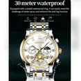 thumbnail image 2 of LAATIKUI Reloj de Cuarzo para Hombre Impermeable Casual de Negocios Luminoso para Regalo, 2 of 9