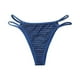 thumbnail image 1 of Gibobby Ropa interior mujer algodón Ropa interior de encaje con correa fina para mujer, ropa interior deportiva transparente para glúteos, ropa interior transparente de malla(Azul marino， L), 1 of 2